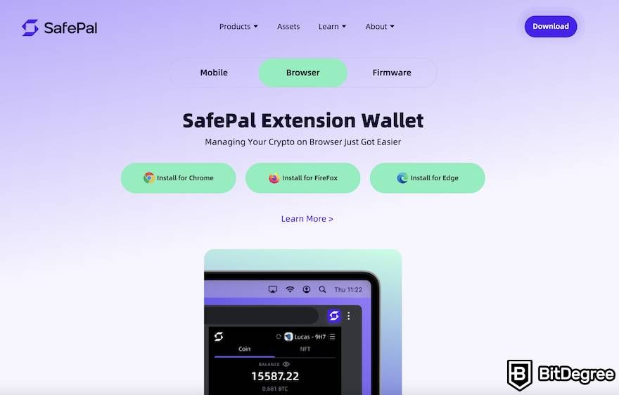 How to use SafePal: SafePal extension wallet.
