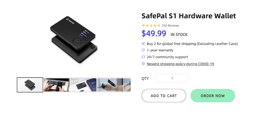 Cómo usar SafePal: Precio del S1.