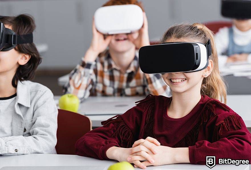 Interoperability in the metaverse: school kids in VR.