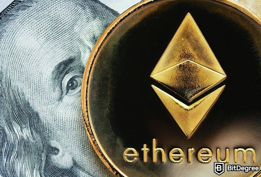 Is Bitcoin dead: Ethereum next to 100 dollar bill.