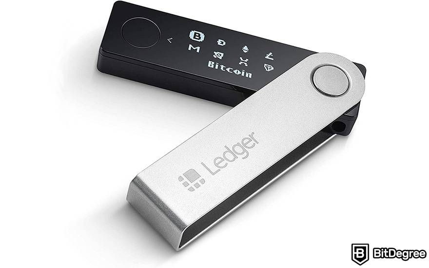 Ledger Nano X review: Two buttons.