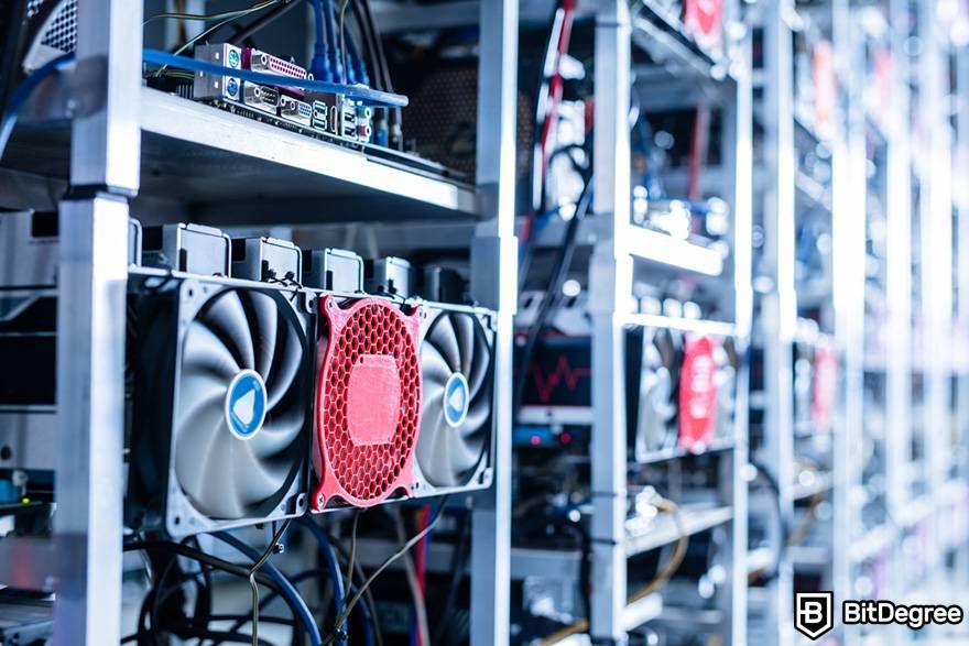 Litecoin mining hardware: Crypto mining farm.