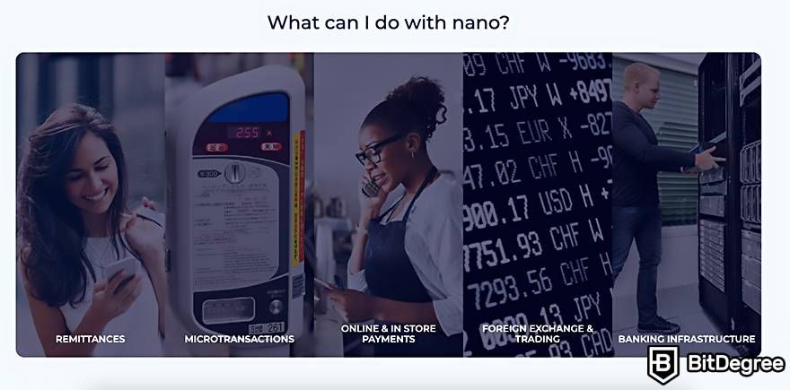 Nano coin: What can I do with Nano coin?