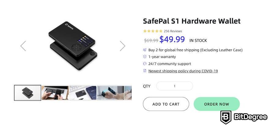 SafePal review: hardware wallet price.