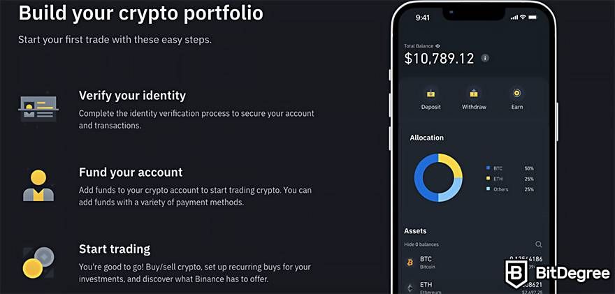 Tron wallet: Build your crypto portfolio on Binance.
