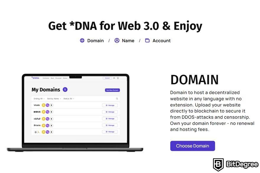 W3DNA review: a domain name with no extensions.