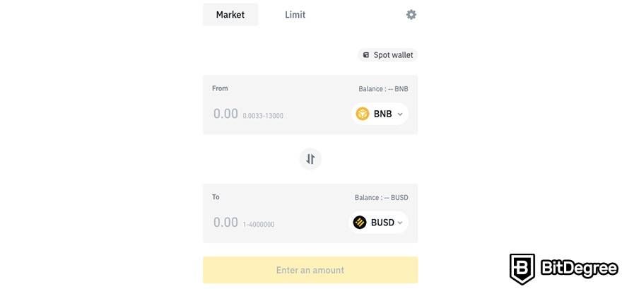What is fiat in crypto: Binance Convert.