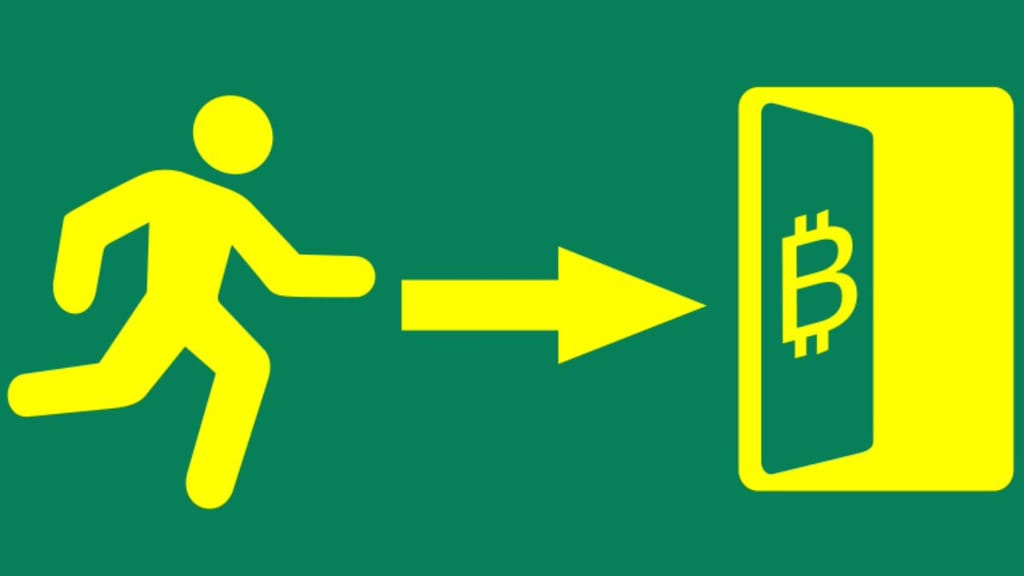 Meme about running towards cryptocurrency excitement and opportunities. Meme about running towards cryptocurrency excitement and opportunities.