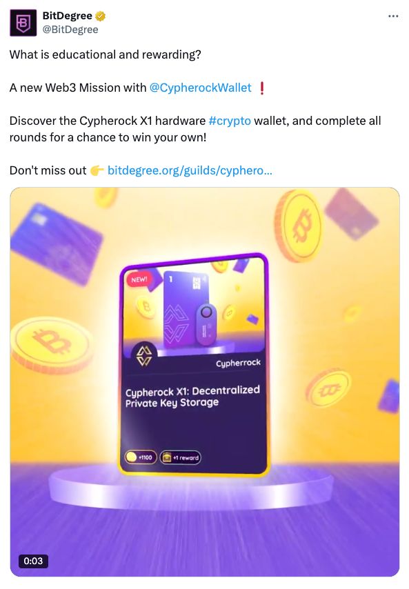 BitDegree Mission: Cypherock X1