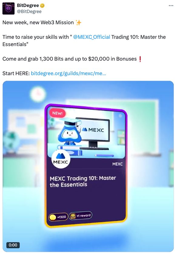 BitDegree Mission: MEXC