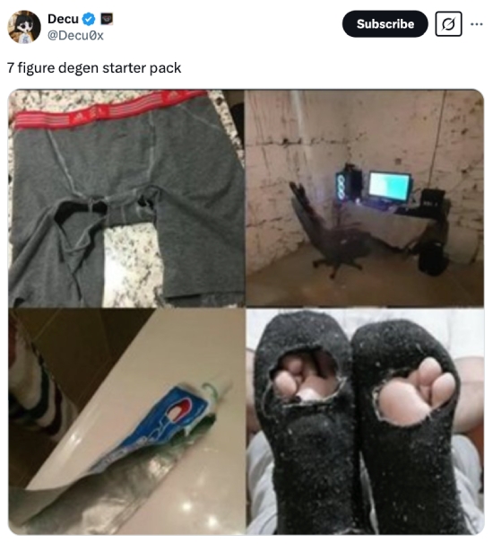 7 figure degen starter pack