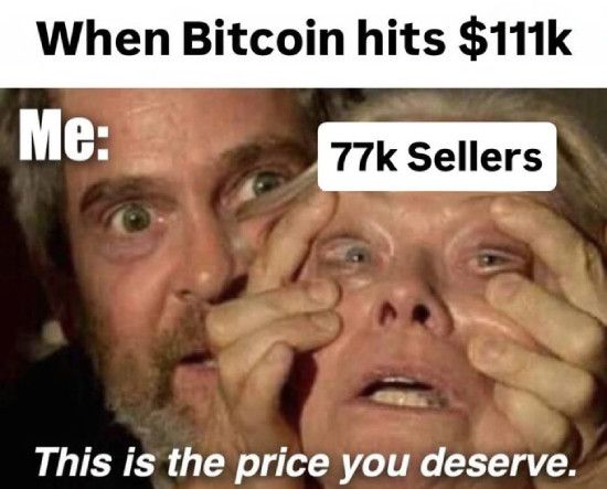 77K sellers when Bitcoin hits 111K