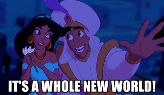 A whole new world Aladdin