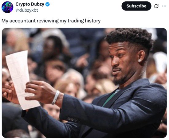 Accountant reviewing my trading history