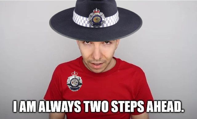 AFP two steps ahead meme