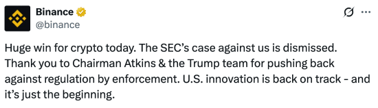 Binance tweet 05-30