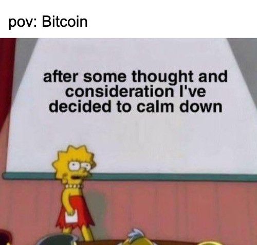 Bitcoin decided to calm down