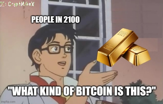 Bitcoin gold meme