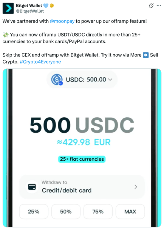Bitget Wallet tweet 07-23