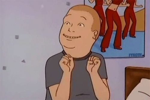 Bobby Hill excited