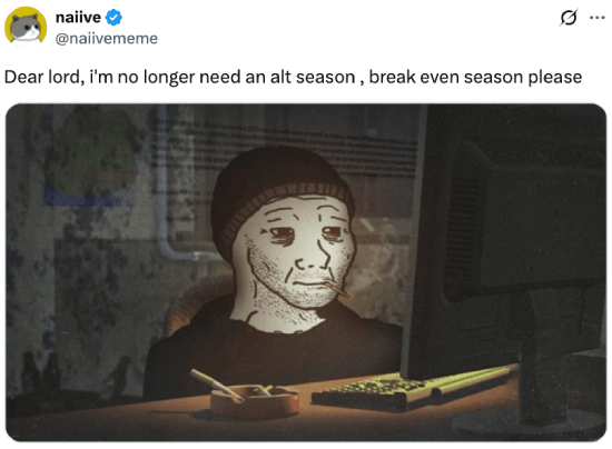 Break even season please