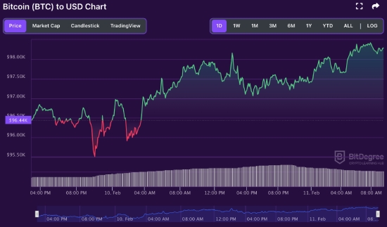 BTC price chart 02-11