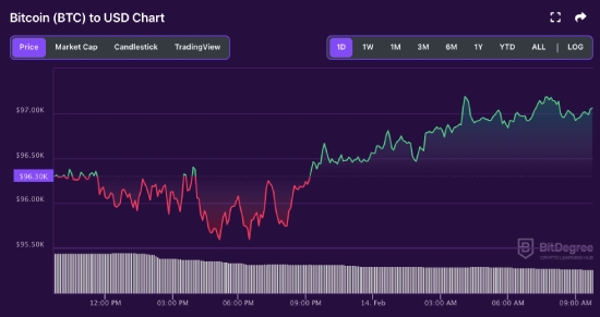 BTC price chart 02-14