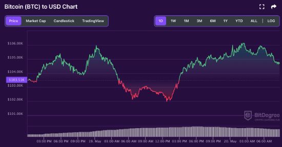 BTC price chart 05-20