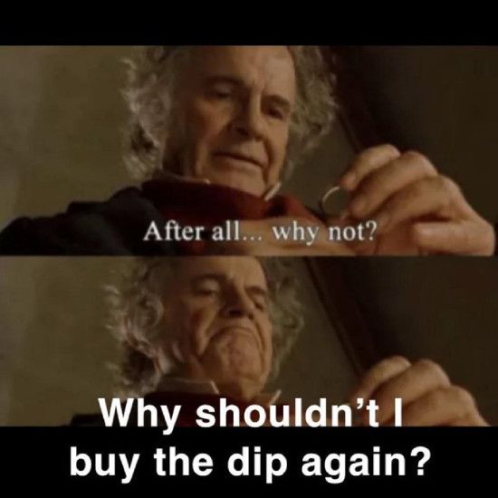 Buy the dip meme