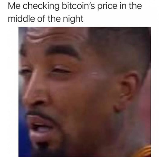 Checking BTC price in the middle of the night