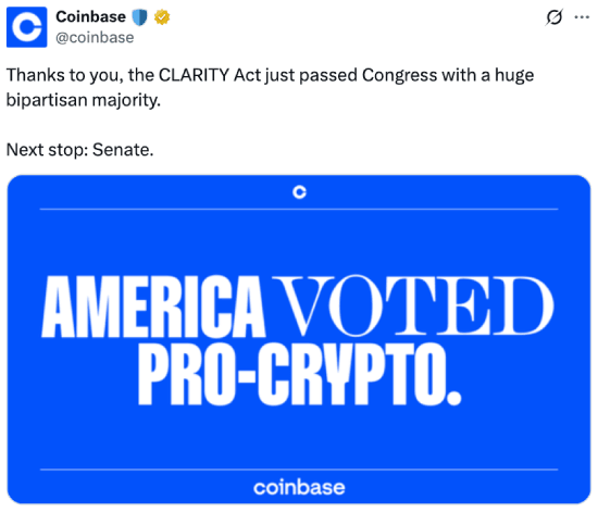 Coinbase tweet 07-18