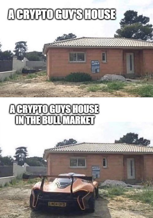 Crypto guys normally vs in the bull market