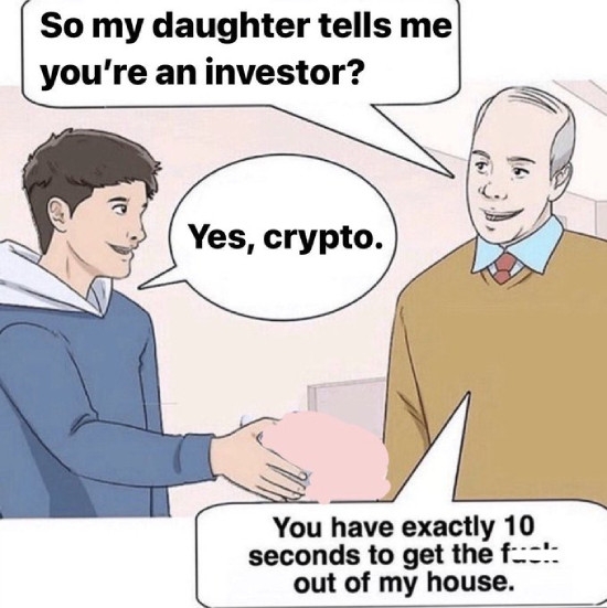 Crypto investors leave my house