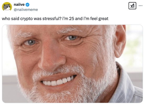 Crypto is stressful