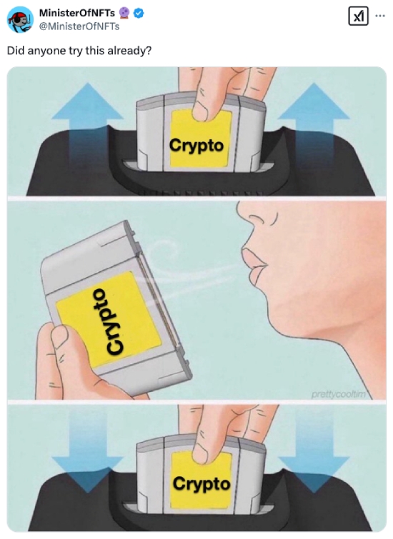 Crypto reset meme