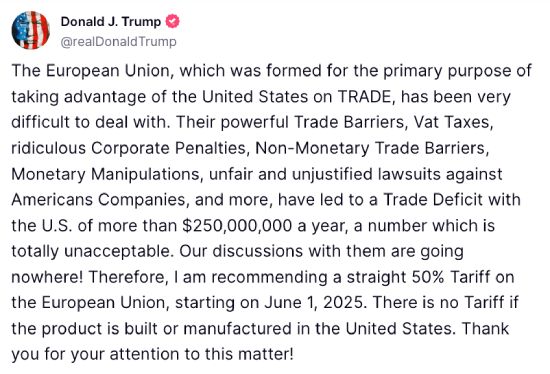 Donald Trump post 05-23
