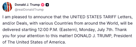 Donald Trump post 07-07