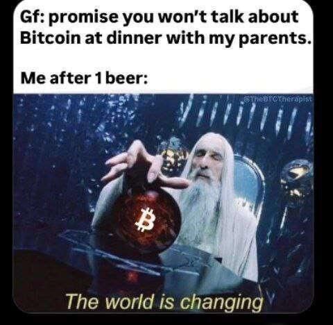 Don't talk about Bitcoin at dinner