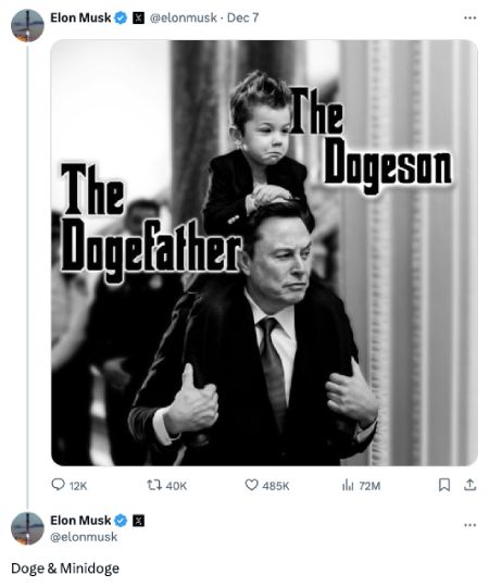 Elon Musk's post