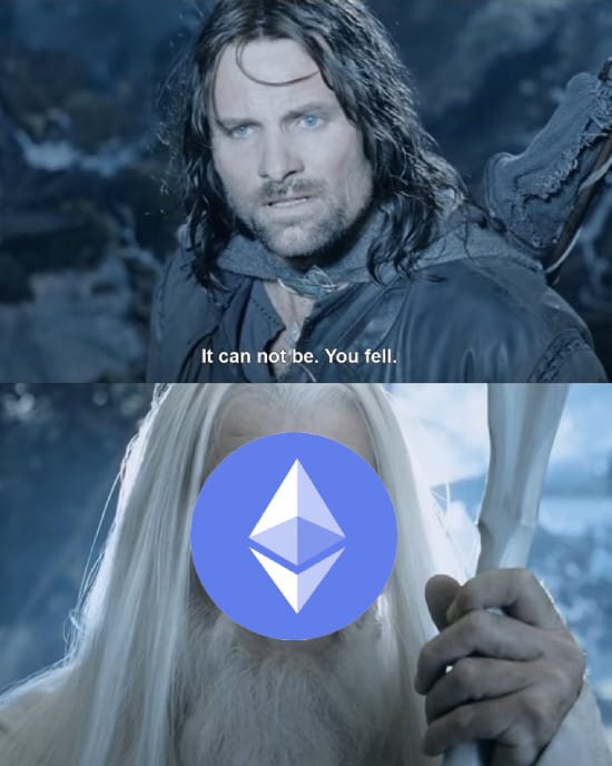 ETH fell and came back