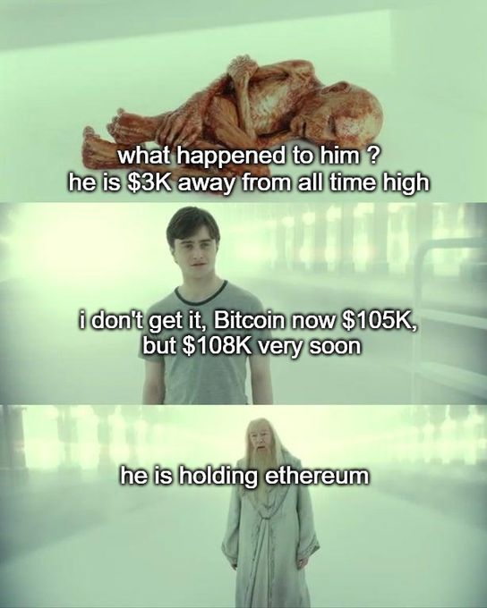ETH holder when BTC 105K