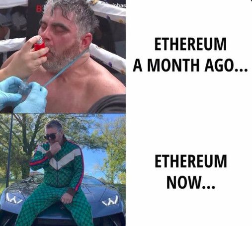 Ethereum a month ago vs now