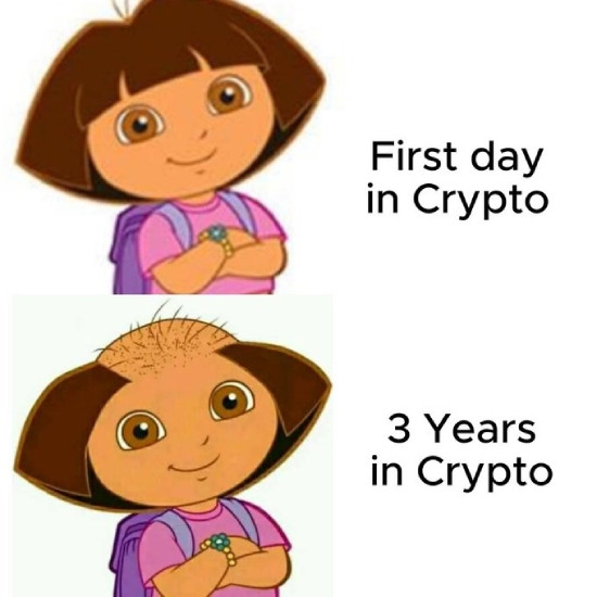 First day vs 3 years in crypto