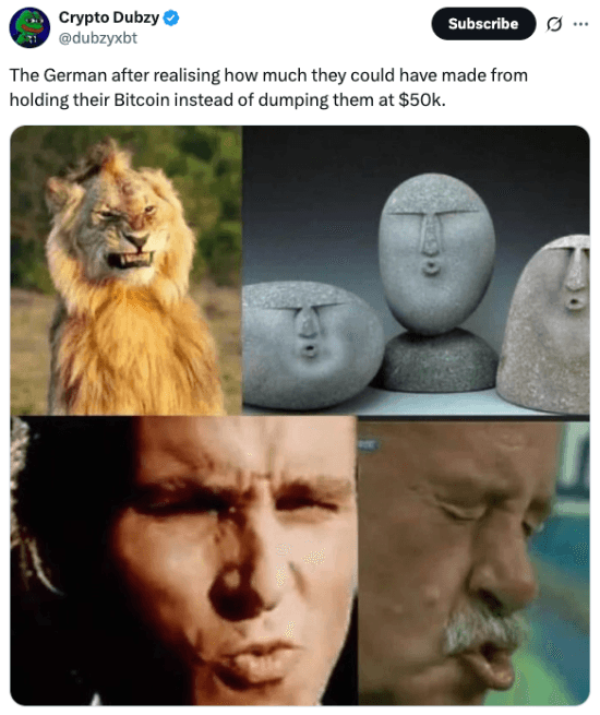 Germans realising they could have held Bitcoin