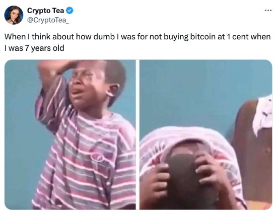 I was dumb for not buying BTC when I was 7