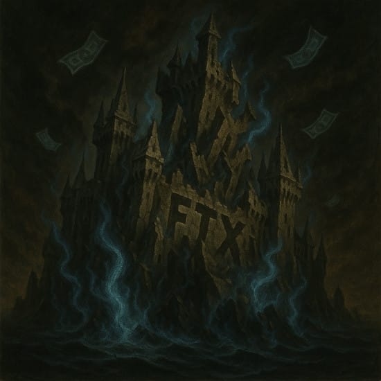 Image depicting the collapse of FTX