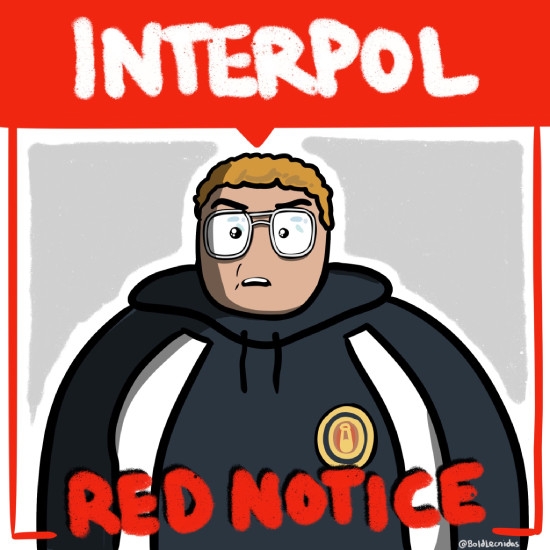 Interpol Red Notice for Hayden Davis