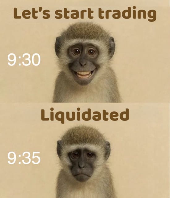 Liquidated in 5 mins