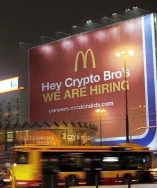 McDonald's hiring crypto bros