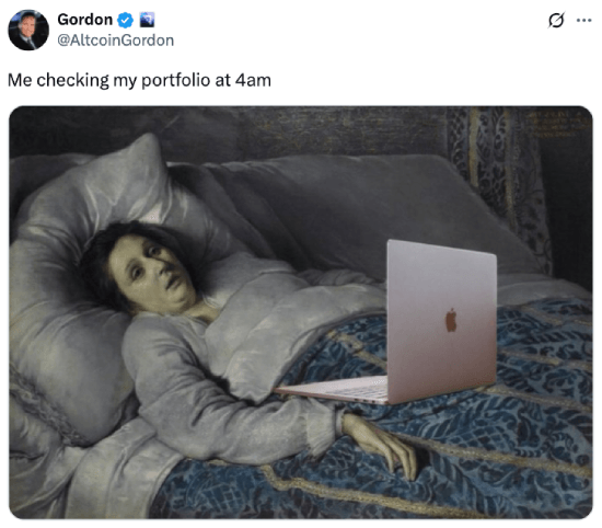 Meme about checking your portfolio at 4 AM